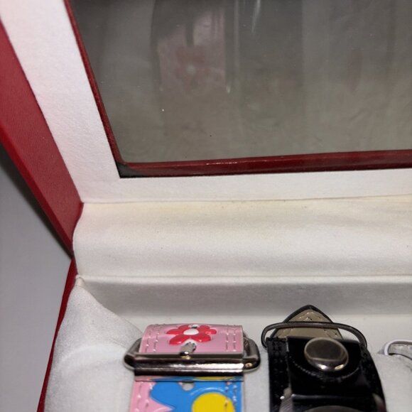 Vintage Betty Boop Watch W/ Leather Band Set of 3 - Pink,White & Black NEW RARE - Picture 8 of 16